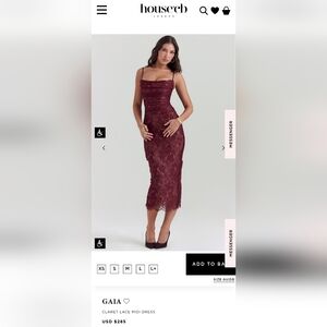 House of CB Gaia Dress NWOT